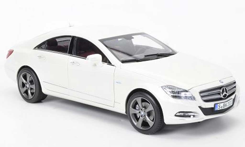 Mercedes Classe CLS 1/18 Norev 350CGi white 2010 diecast model cars