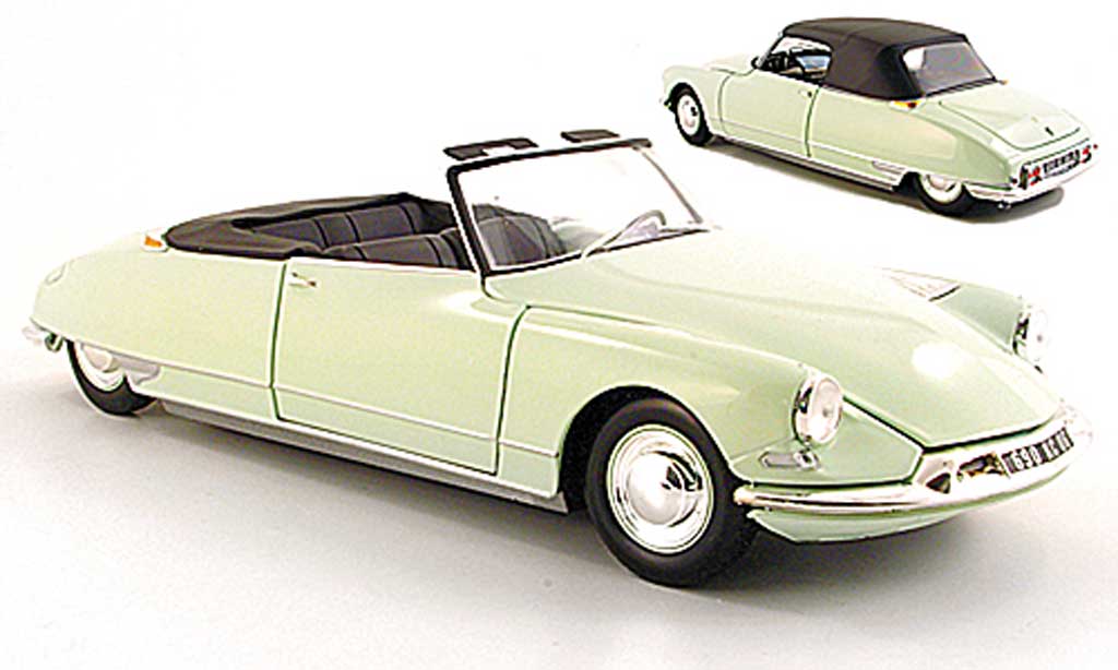 Citroen DS 19 1/18 Norev 19 Convertible grun 1961 diecast model cars