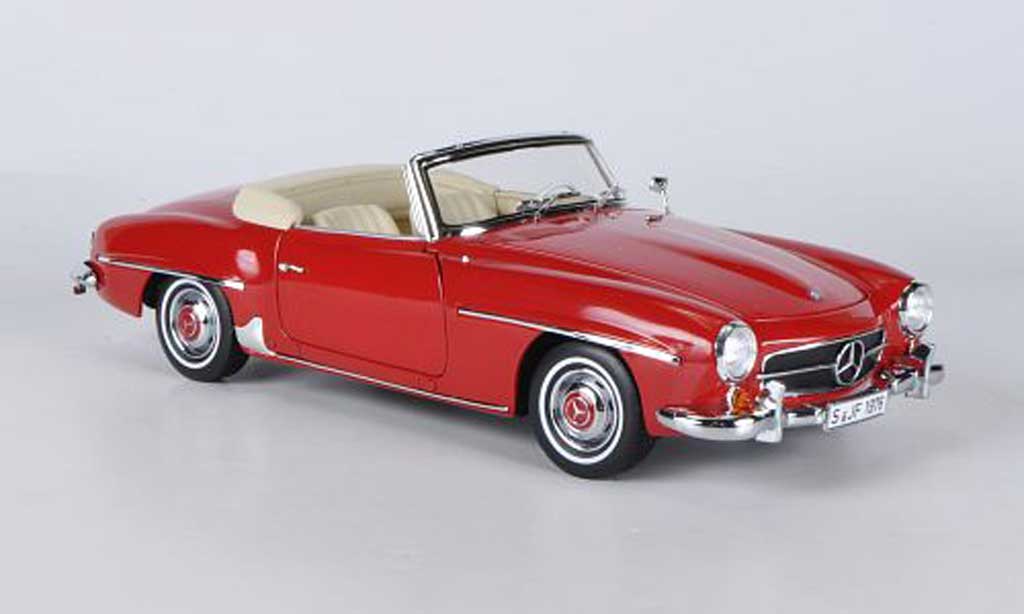 Mercedes 190 SL 1/18 Norev SL red 1957 diecast model cars