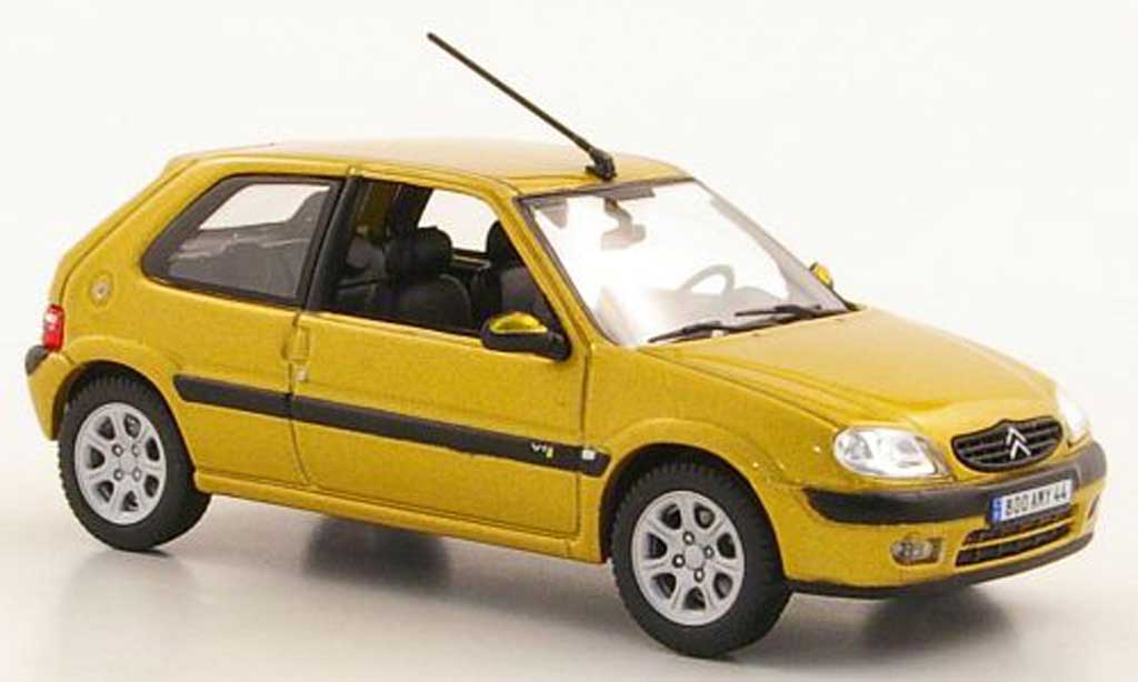 Citroen Saxo VTS 1/43 Norev VTS yellow 3-portes 2000 diecast model cars