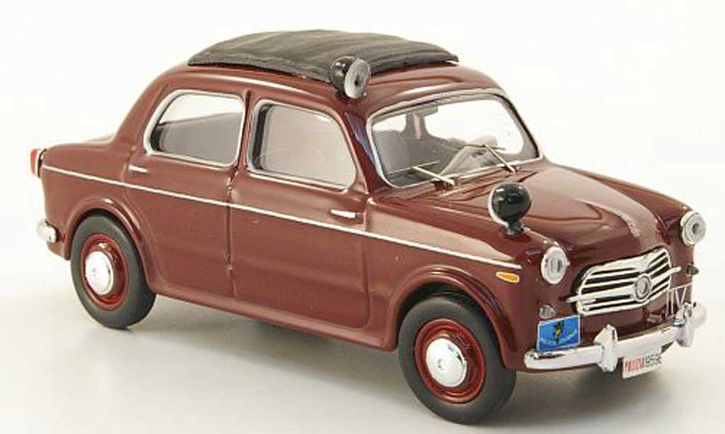 Fiat 1100 1/43 Rio red Polizia Police Italien 1957 diecast model cars