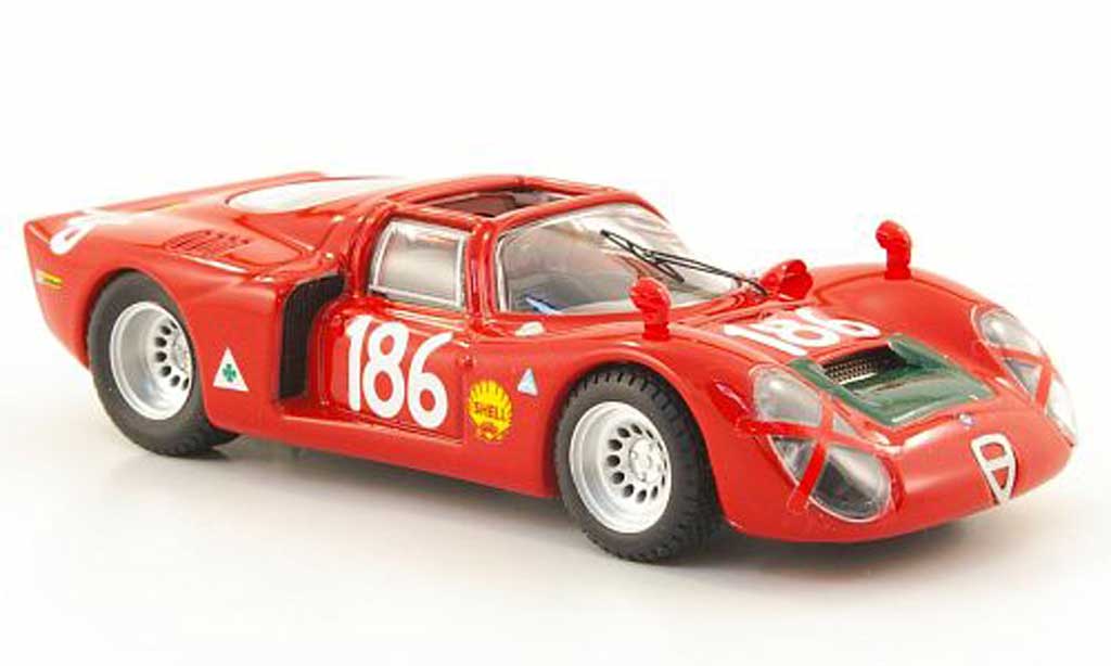 Alfa Romeo 33.2 1968 1/43 Best 1968 Spyder No.186 Giunti/Galli Targa Florio diecast model cars