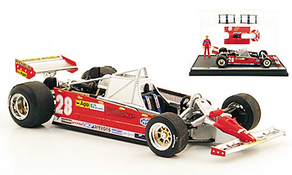 Ferrari 126 1981 1/43 Brumm 1981 CK Turbo No.28 D.Pironi GP Monaco diecast model cars