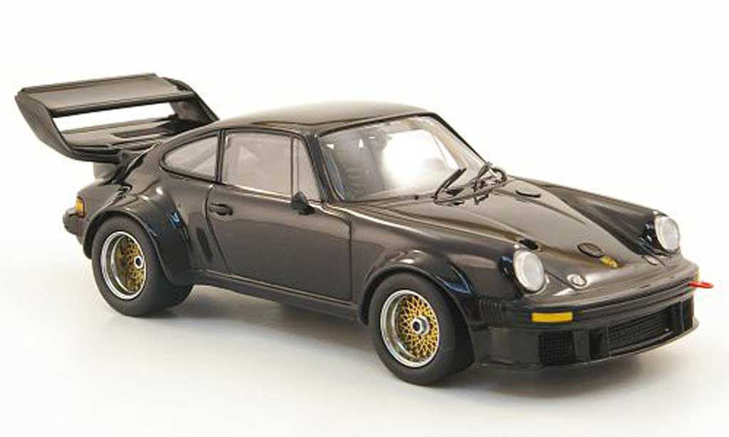Porsche 934 Big Wing 1/43 Kyosho Big Wing 5 black grosser Heckspoiler diecast model cars