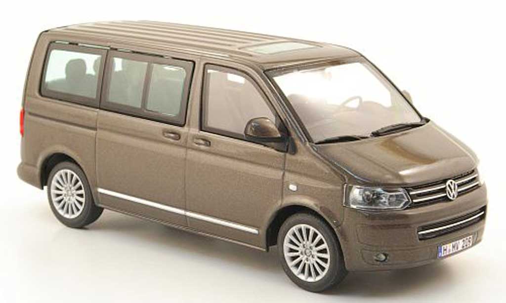 Volkswagen T5 1/43 Minichamps Multivan brown 2009 diecast model cars