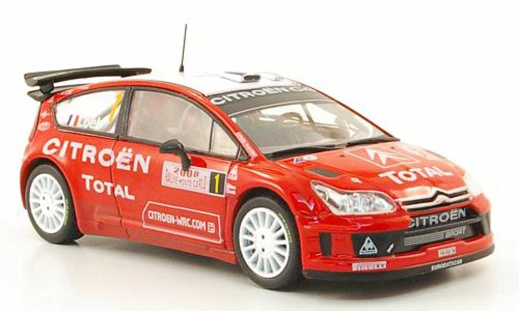 Citroen C4 WRC 2008 1/43 Hachette WRC 2008 No.1 Total Rally Monte Carlo diecast model cars