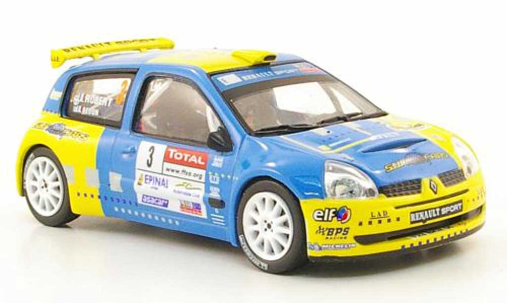 Renault Clio S1600 1/43 Hachette S1600 No.3 Rally Alsace Vosges 2006 diecast model cars