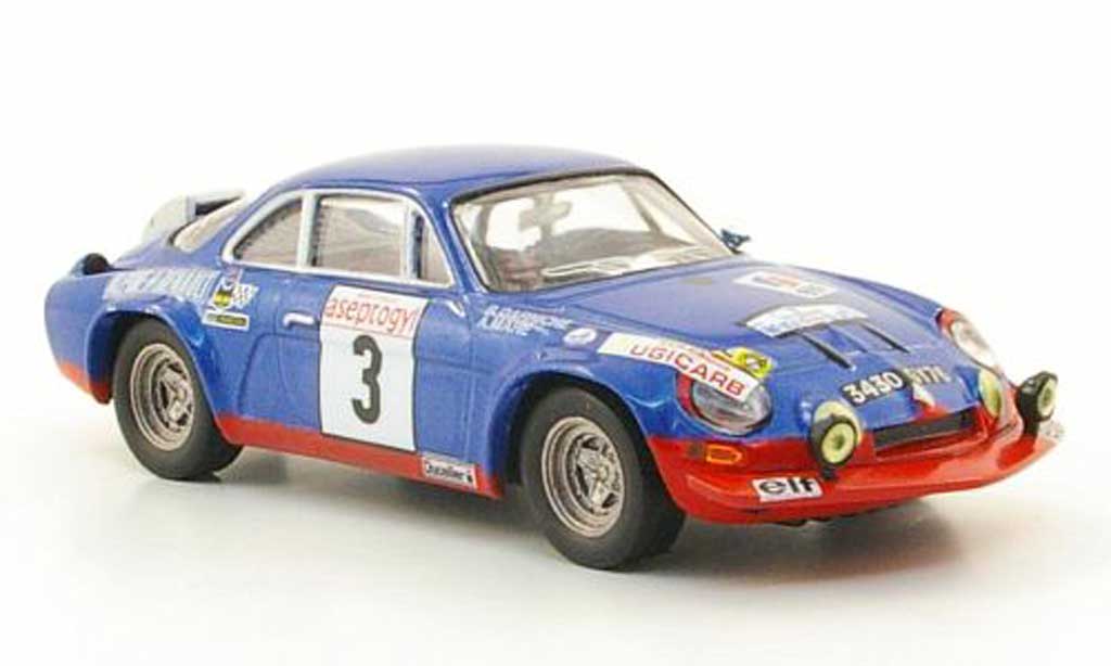 Alpine A110 1/43 Hachette No.3 Rally Neige et Glace 1972 diecast model cars