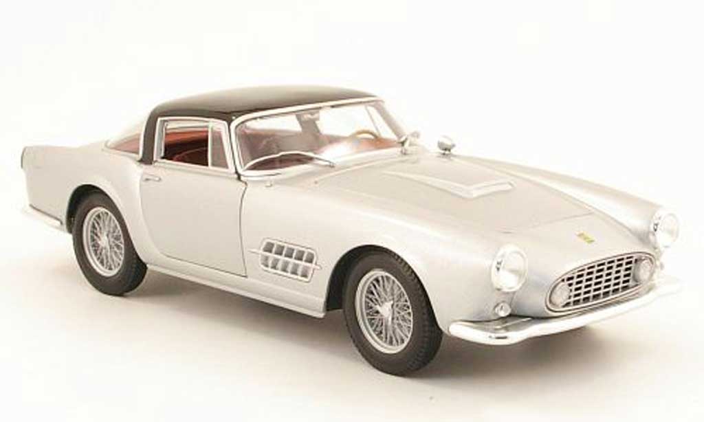 Ferrari 410 1/18 Hot Wheels superamerica grey metallisee/black diecast model cars