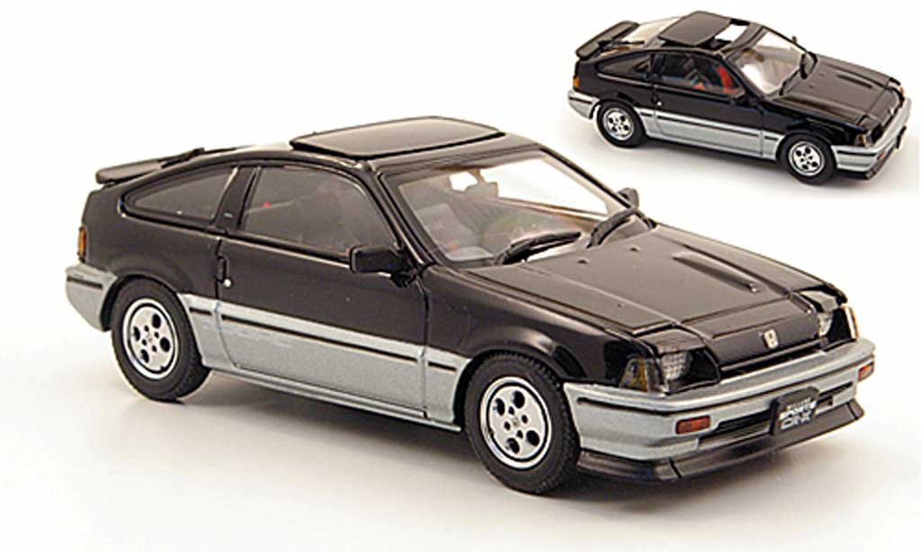 Honda CR-X Ballade 1/43 Ebbro Ballade Sports Si black/grey 1984 diecast model cars