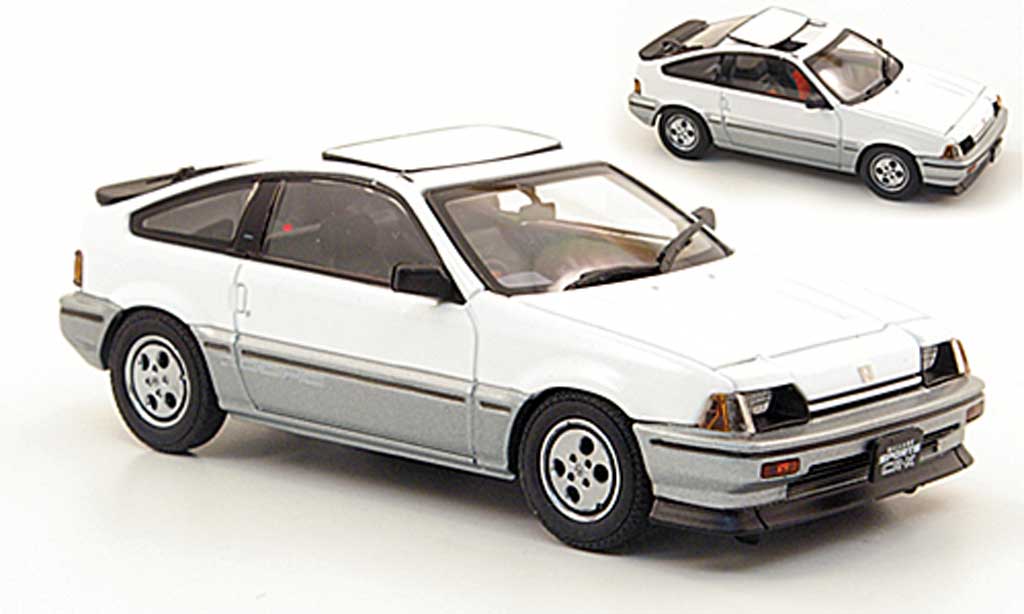 Honda CR-X Ballade 1/43 Ebbro Ballade Ballade Sports Si white/grey 1984 diecast model cars