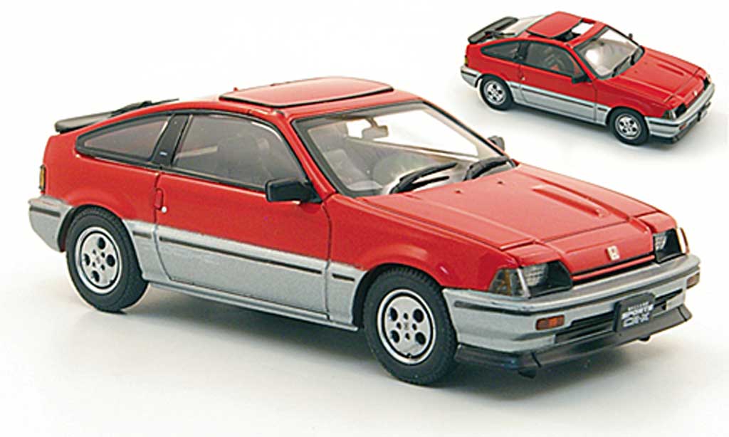 Honda CR-X Ballade 1/43 Ebbro Ballade Ballade Sports Si red/grey 1984 diecast model cars