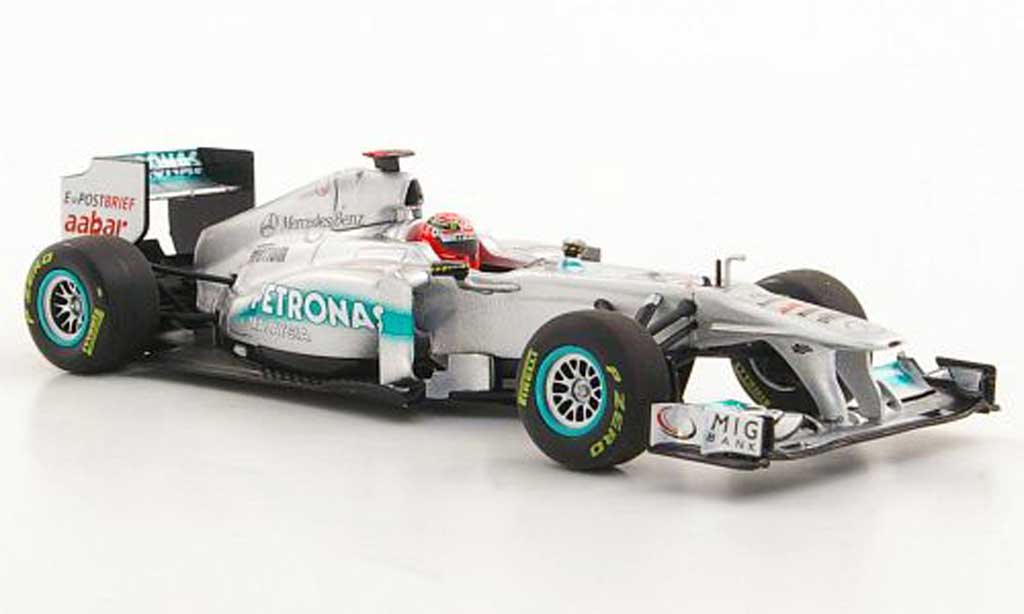 Mercedes F1 2011 1/43 Minichamps 2011 GP W02 No.7 Petronas M.Schumacher -Saison diecast model cars