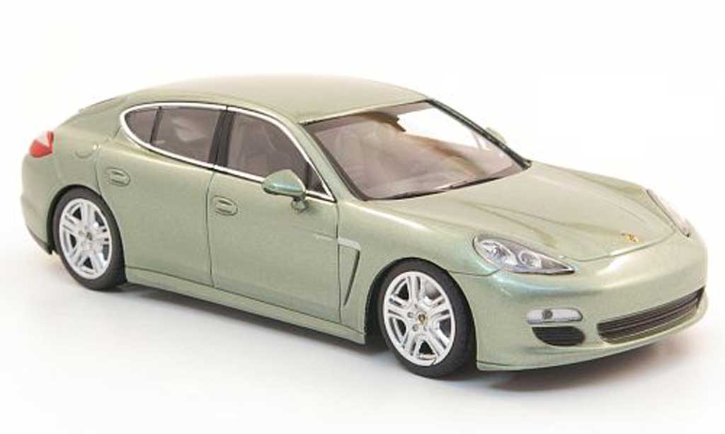 Porsche Panamera S 1/43 Minichamps S hybrid greygrun 2010 diecast model cars