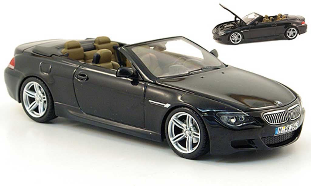 Bmw M6 E64 1/43 Kyosho E64 M black 2006 diecast model cars