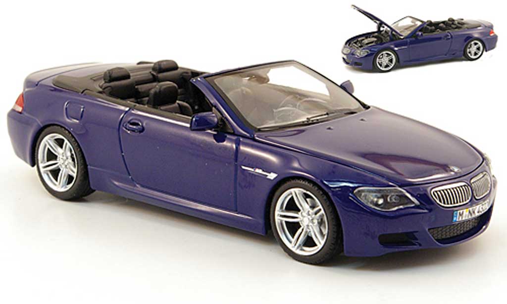 Bmw M6 E64 1/43 Kyosho E64 M blue 2006 diecast model cars