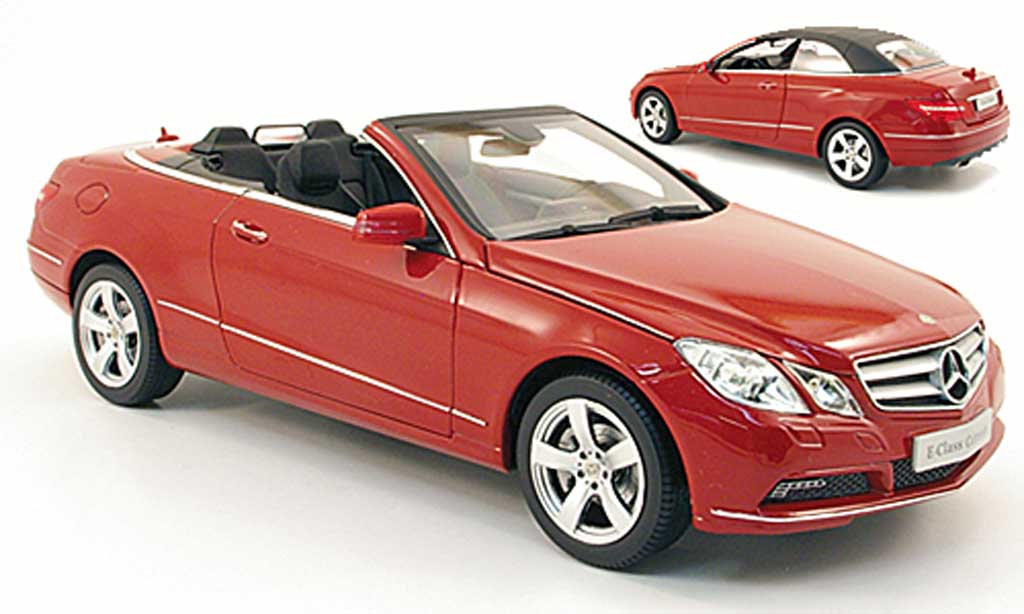 Mercedes Classe E 1/18 Norev cabriolet (a207) red 2010 diecast model cars
