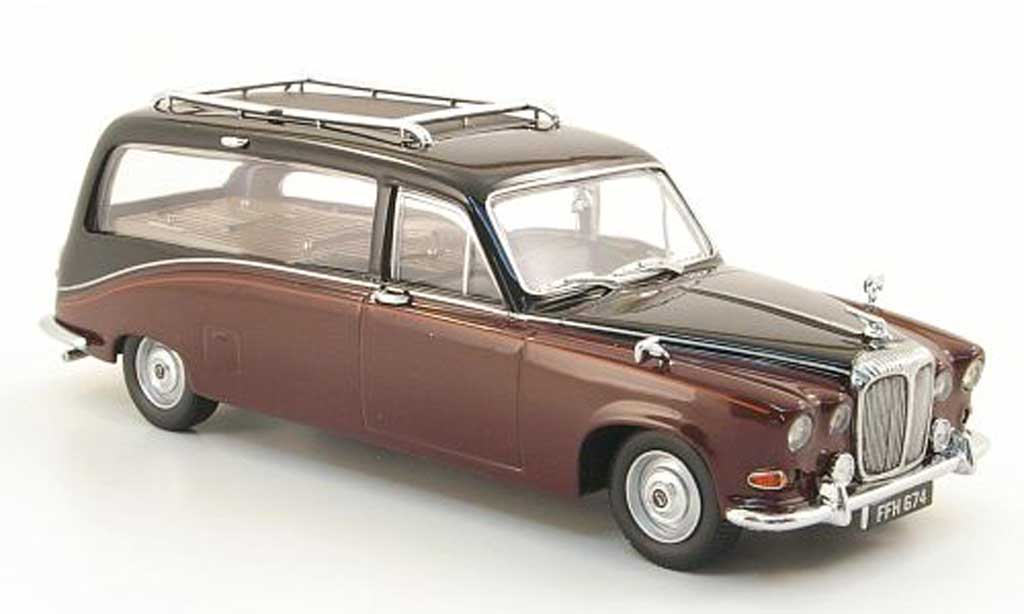 Daimler DS 420 1/43 Oxford Leichenwagen red/black diecast model cars