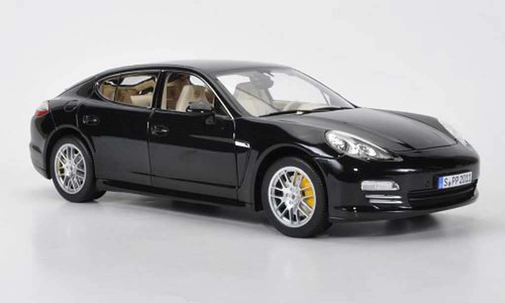 Porsche Panamera S 1/18 Norev black 2009 diecast model cars