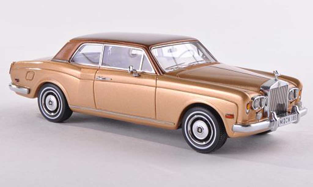 Rolls Royce Corniche 1/43 Neo FHC dore/brun LHD limitee edition 300 piece 1971 diecast model cars