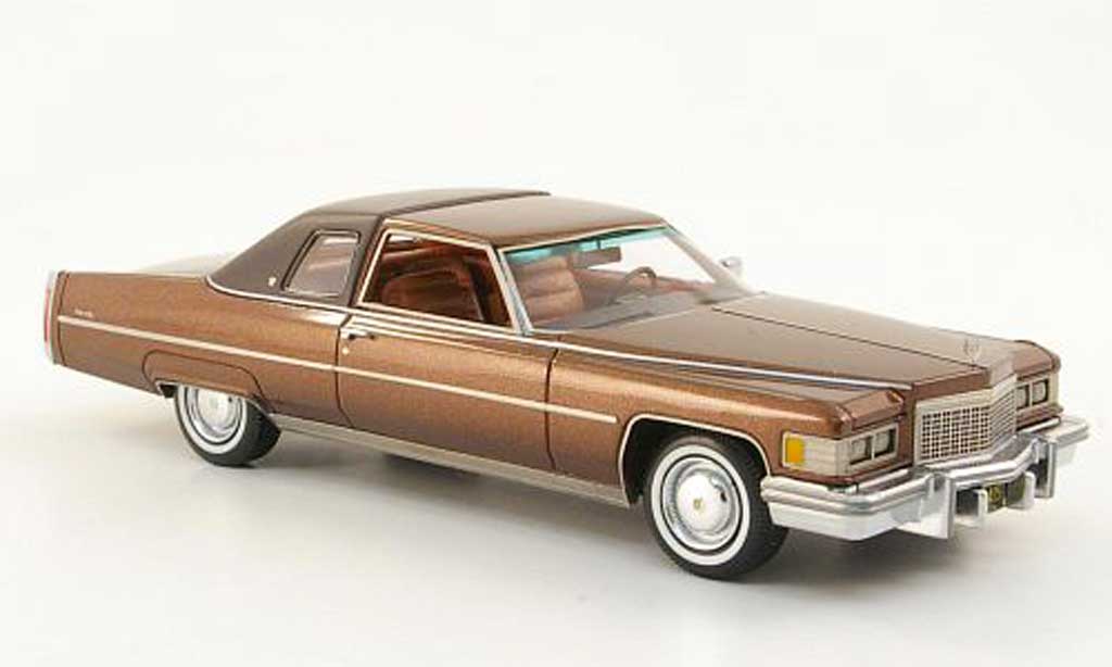 Cadillac Deville 1976 1/43 Neo 1976 Coupe brown/brown diecast model cars