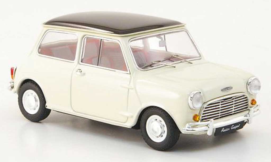 Austin Mini Cooper 1/43 Ebbro Cooper white/black RHD 1961 diecast model cars
