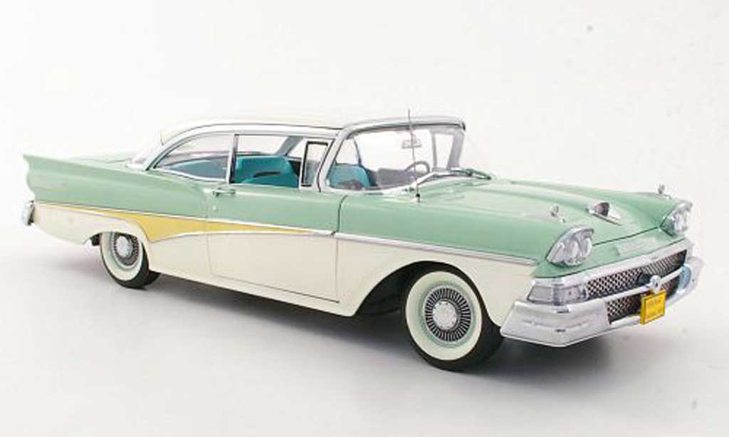 Ford Fairlane 1958 1/18 Sun Star 1958 500 Hardtop grey grun/white diecast model cars