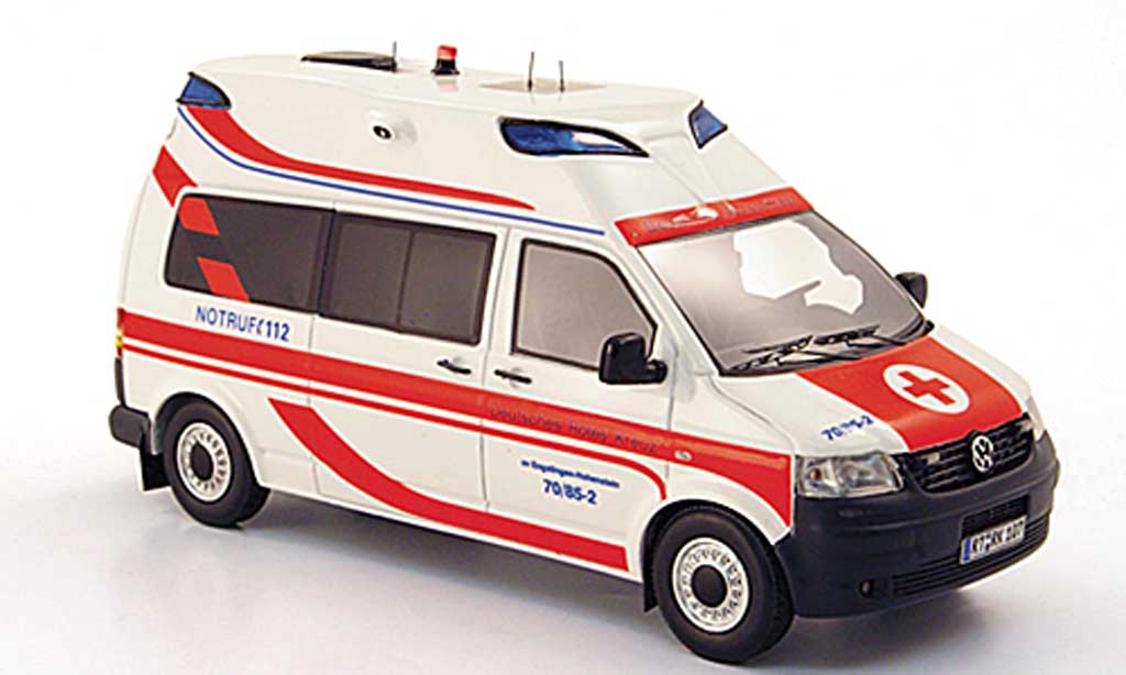 Volkswagen T5 1/43 Neo Hornis Silver KTW Deutsches redes Kreuz limited edition 2009 diecast model cars