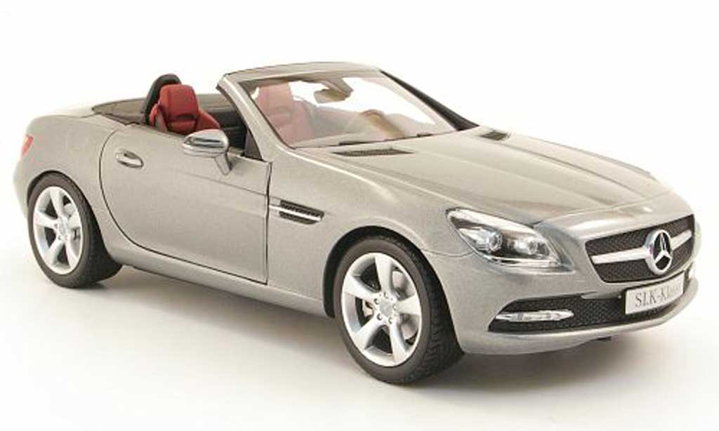 Mercedes Classe SLK 1/18 Minichamps (r172) 2011 grey diecast model cars