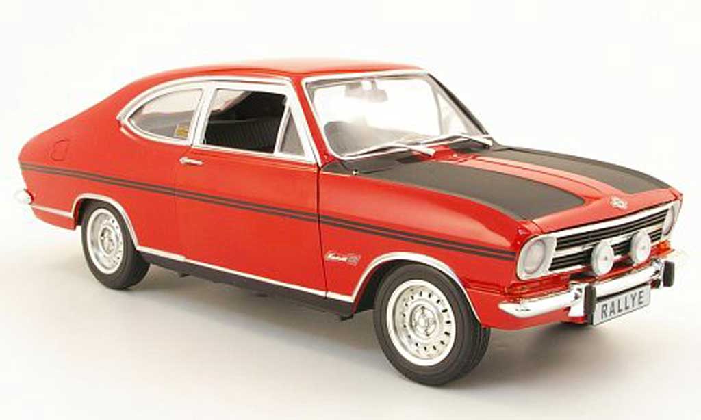 Opel Kadett B 1/18 Revell B rallye 1900 red/black 1969 diecast model cars