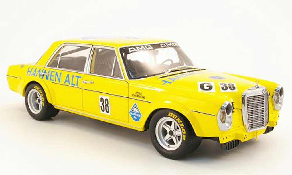 Mercedes 300 SEL 1/18 Minichamps SEL 6.8 amg no.38 hannen alt hockenheim 1971 heyer/schickentanz diecast model cars