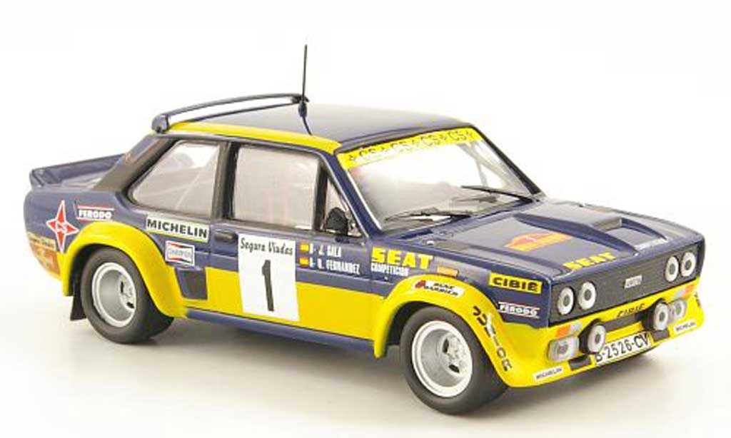 Fiat 131 Abarth 1/43 Hachette Abarth No.1 Seat Rally Catalunya 1979 diecast model cars