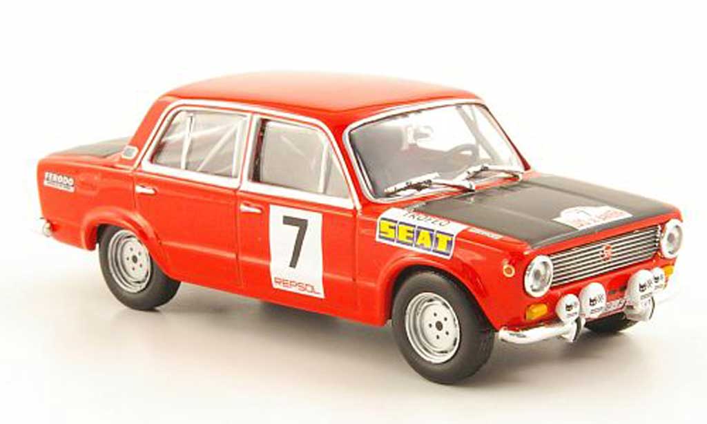 Seat 124 1/43 Hachette 1600 No.7 Trofeo Rally Criterium Luis de Baviera 1972 diecast model cars