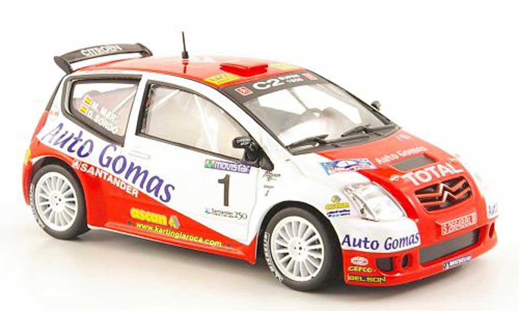 Citroen C2 S1600 1/43 Hachette S1600 No.1 Auto Gomas Rally Cantabria Infinita 2005 diecast model cars
