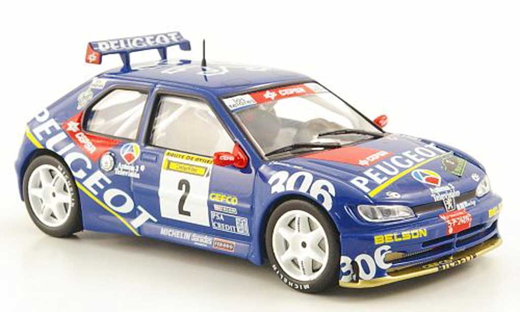 Peugeot 306 Maxi 1/43 Hachette Maxi No.2 Rally de Aviles 1997 diecast model cars