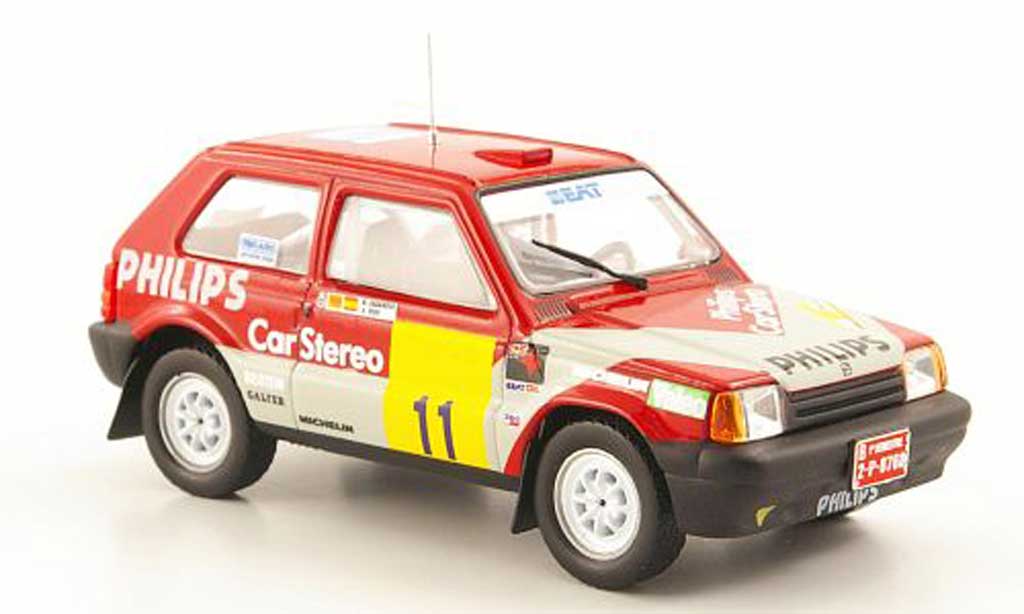 Seat Marbella 1/43 Hachette Predo No.11 Philips Rally de Tierra de Aviles 1988 diecast model cars