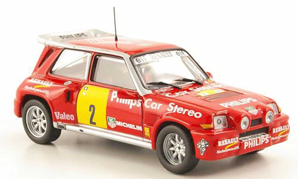 Renault 5 Turbo 1/43 Hachette Turbo Maxi 4x4 No.2 Philips Rally de Tierra de Aviles 1989 diecast model cars