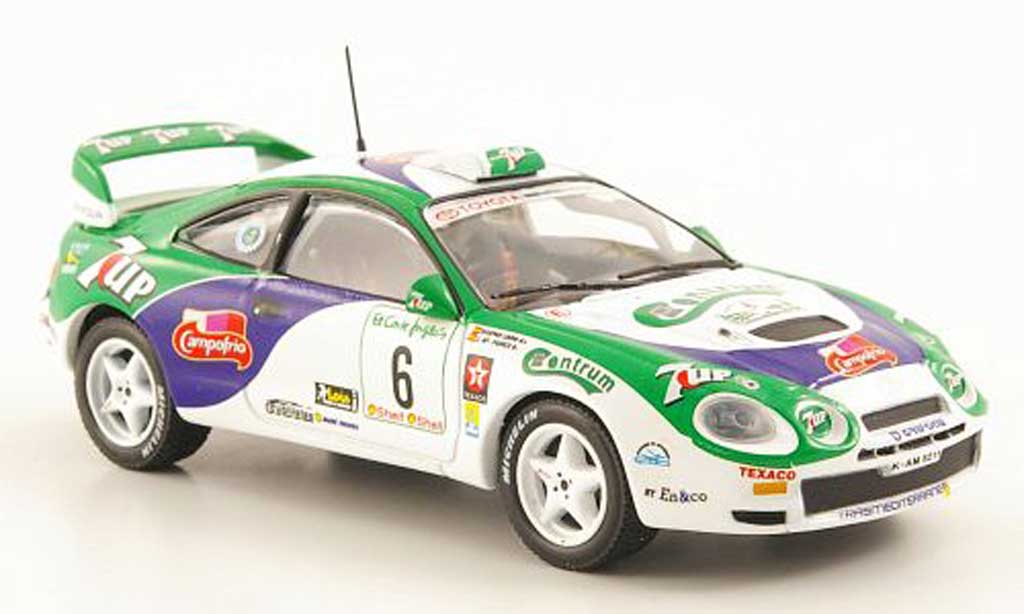 Toyota Celica GT Four 1/43 Hachette 1996 GT Four No.6 7 UP Rally El Corte Ingles diecast model cars
