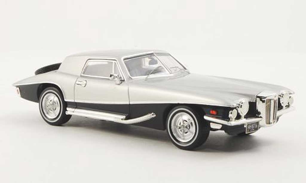 Stutz Blackhawk 1/43 Premium X Coupe blue/grey 1971 diecast model cars