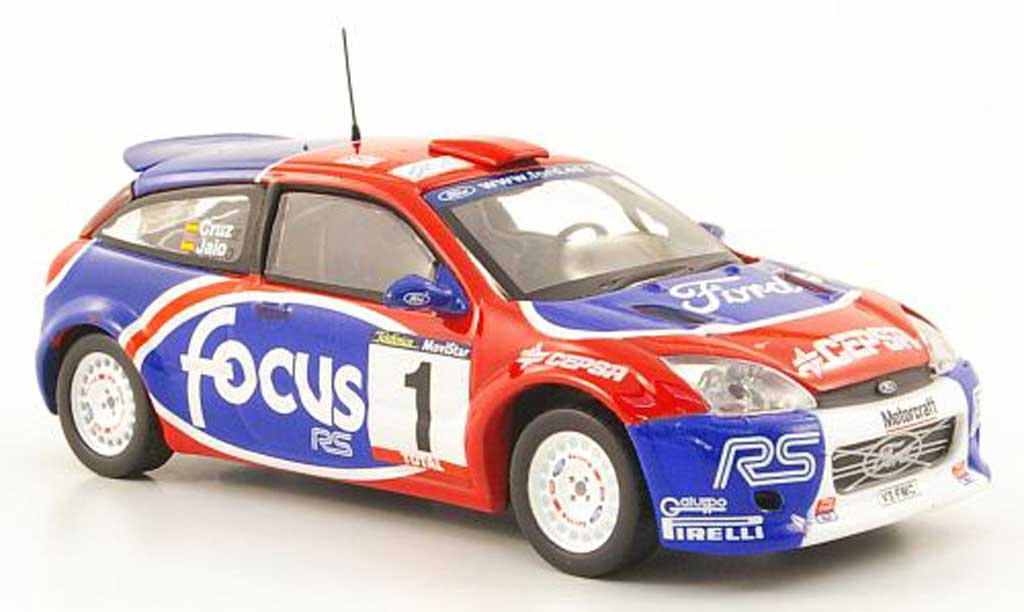 Ford Focus RS WRC 1/43 Hachette RS WRC No1 Rally de Cangas del Narcea 2002 diecast model cars