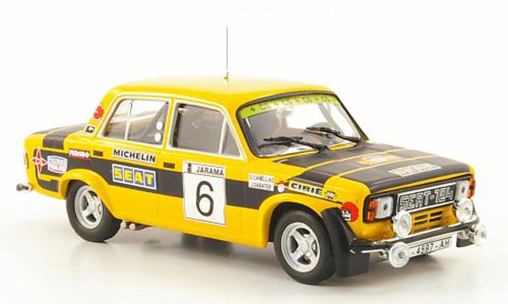 Seat 124 1/43 Hachette 1800 No.6 Rally RACE 1977 diecast model cars