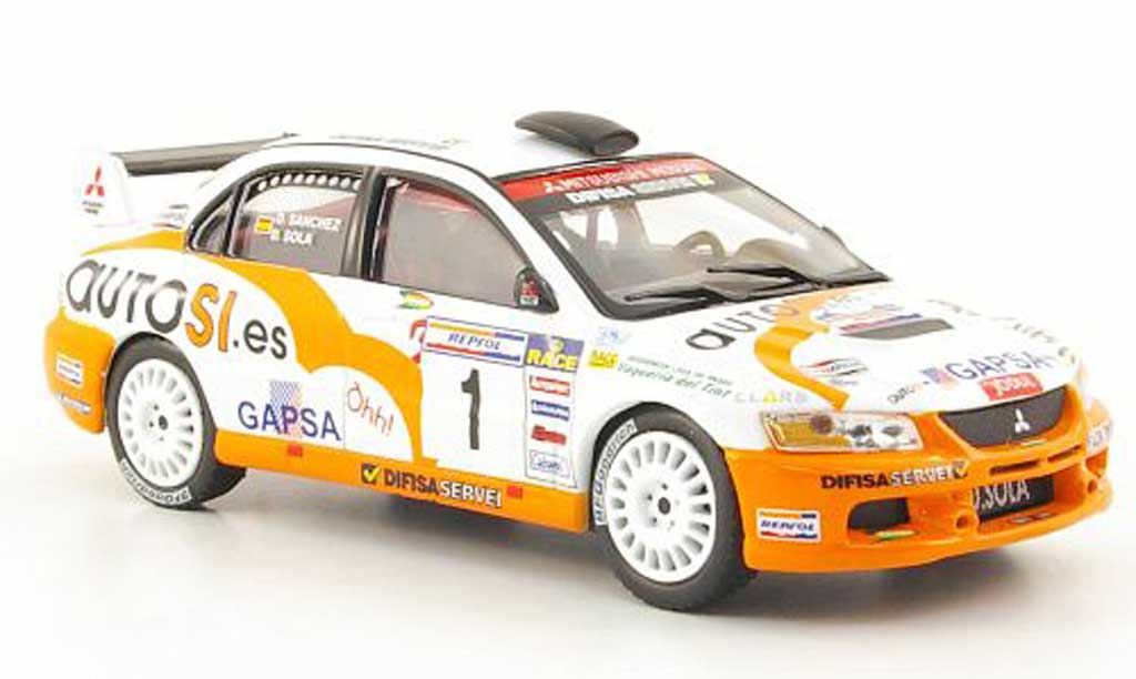 Mitsubishi Lancer Evolution IX 1/43 Hachette Evolution IX No.1 Rally de Tierra de Cabanas 2007 diecast model cars