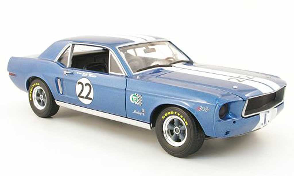 Ford Mustang 1968 1/18 Greenlight 1968 t/a no.22 bill maier diecast model cars