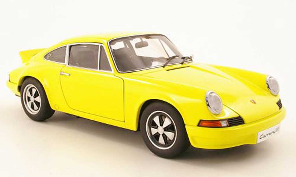 Porsche 911 RS 1/18 Autoart RS Carrera 27 yellow 1973 diecast model cars