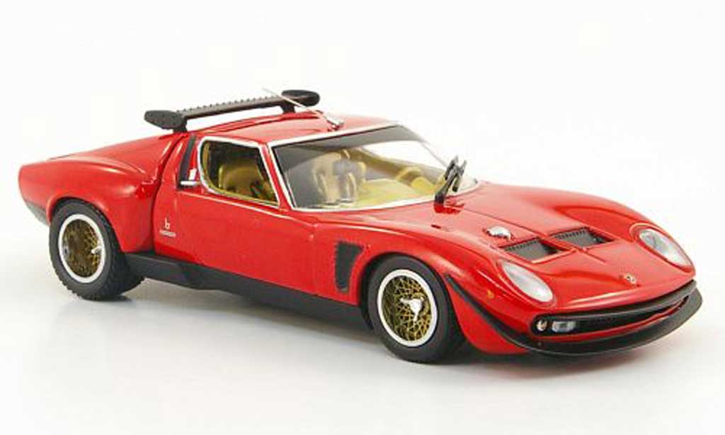 Lamborghini P400 1/43 Kyosho Jota SVR red diecast model cars