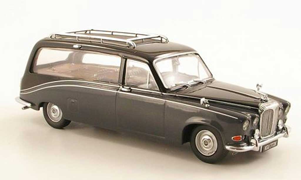 Daimler DS 420 1/43 Oxford Hearse grey/black Leichenwagen RHD diecast model cars