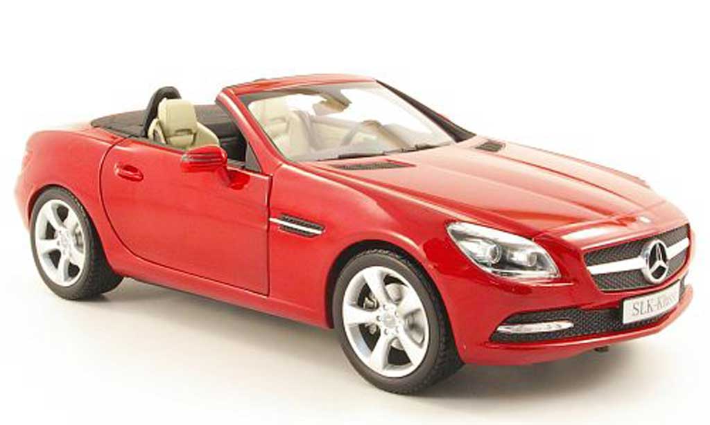 Mercedes Classe SLK 1/18 Minichamps (r172) red 2011 diecast model cars