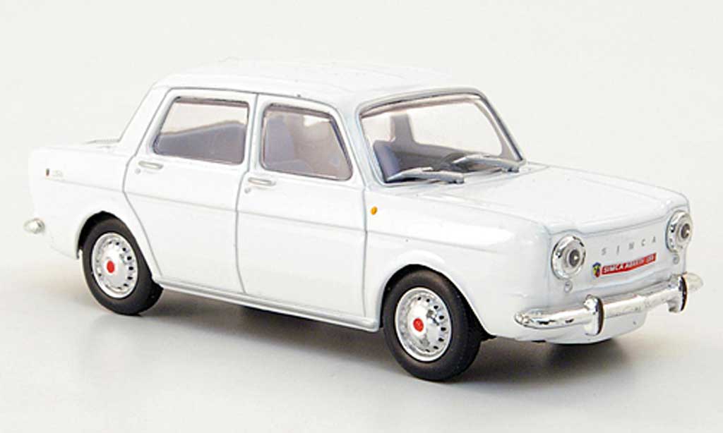 Abarth 1150 1963 1/43 Hachette 1963 Simca white diecast model cars