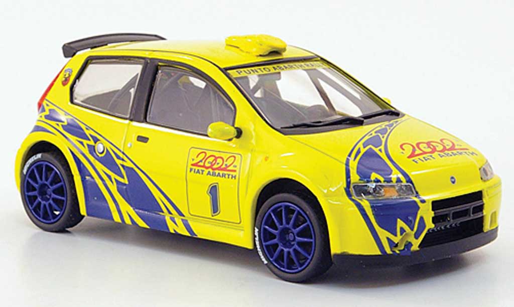 Fiat Punto 1/43 Hachette Abarth Super 1yellow 2002 diecast model cars