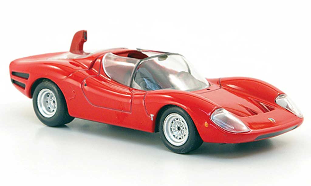 Abarth 1600 OT 1/43 Hachette OT red 1966 diecast model cars